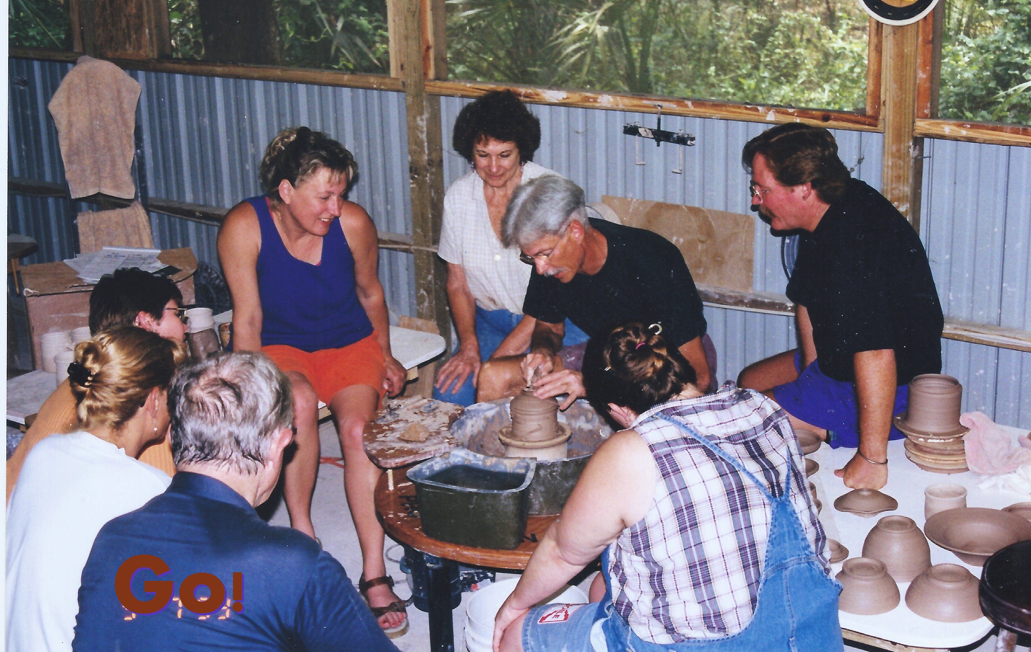 Stephen Jepson in his pottery studio